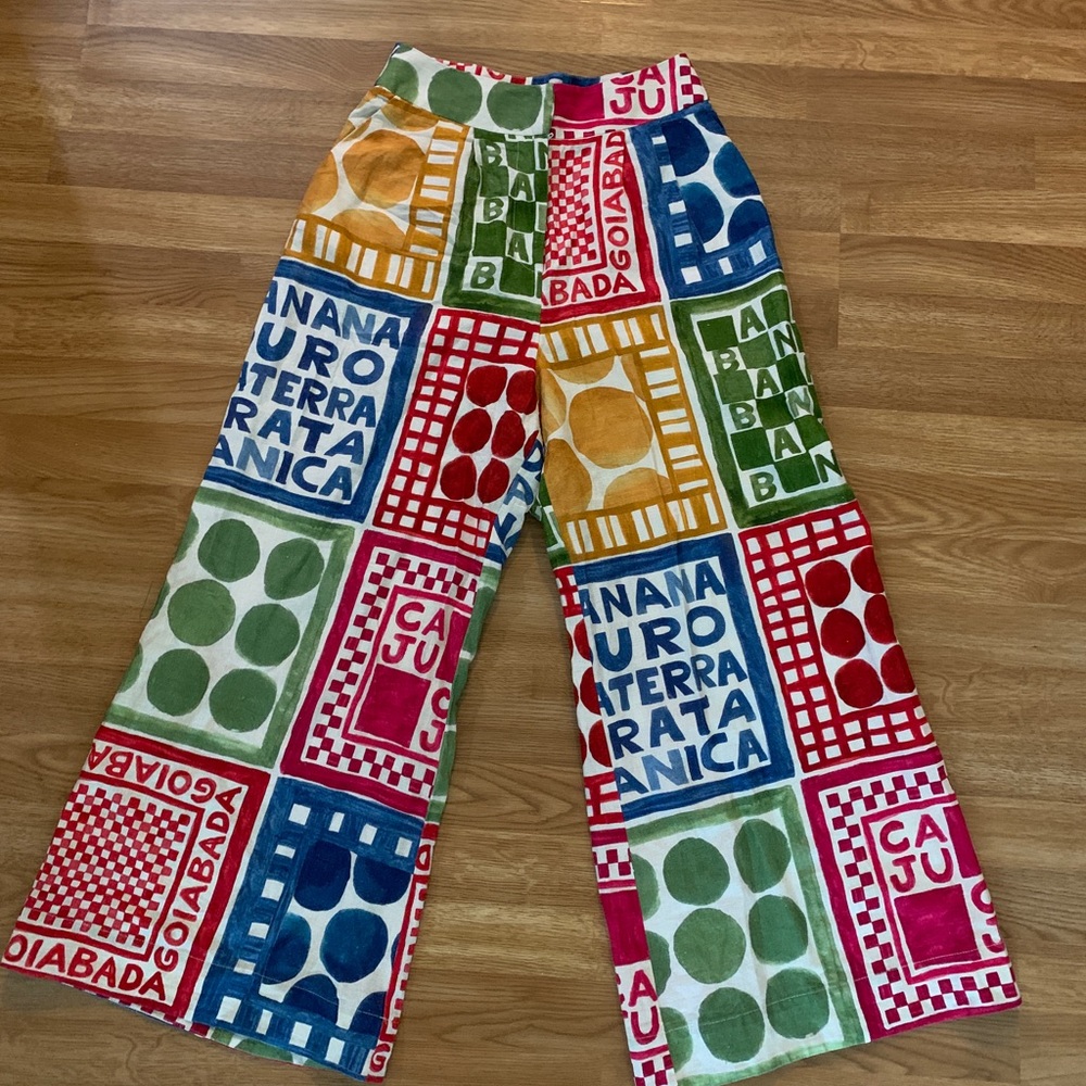 FARM RIO // Mixed Print Wide Leg Pants